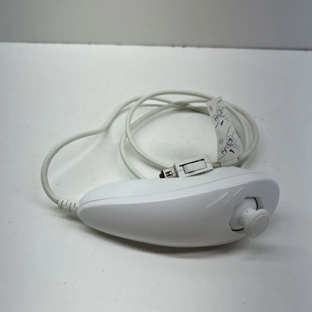 Official Nintendo Wii White Nunchuck Controller OEM Used Untested